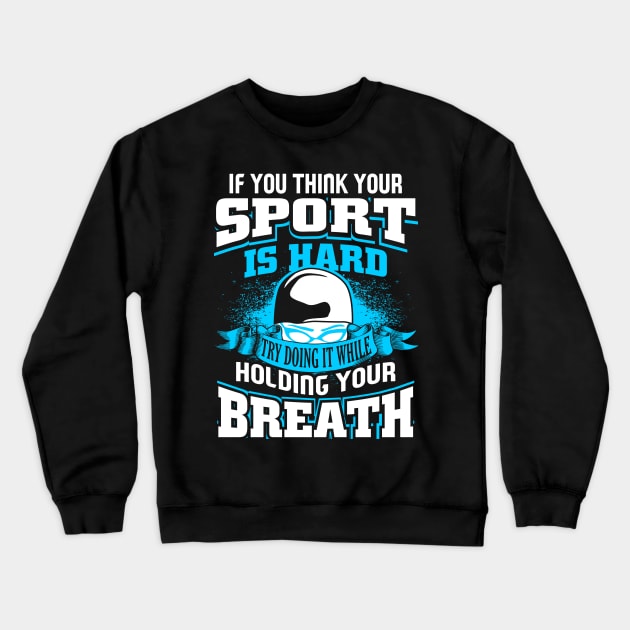 Swimming Swimmer Funny Crewneck Sweatshirt by Dr_Squirrel